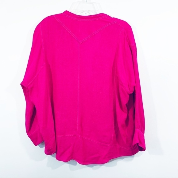 EUC Isabel Marant Cotton pullover top in hot pink - Picture 2 of 7